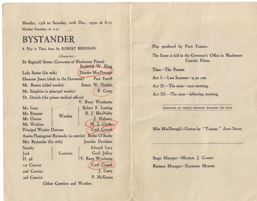 Programme Dec.1930