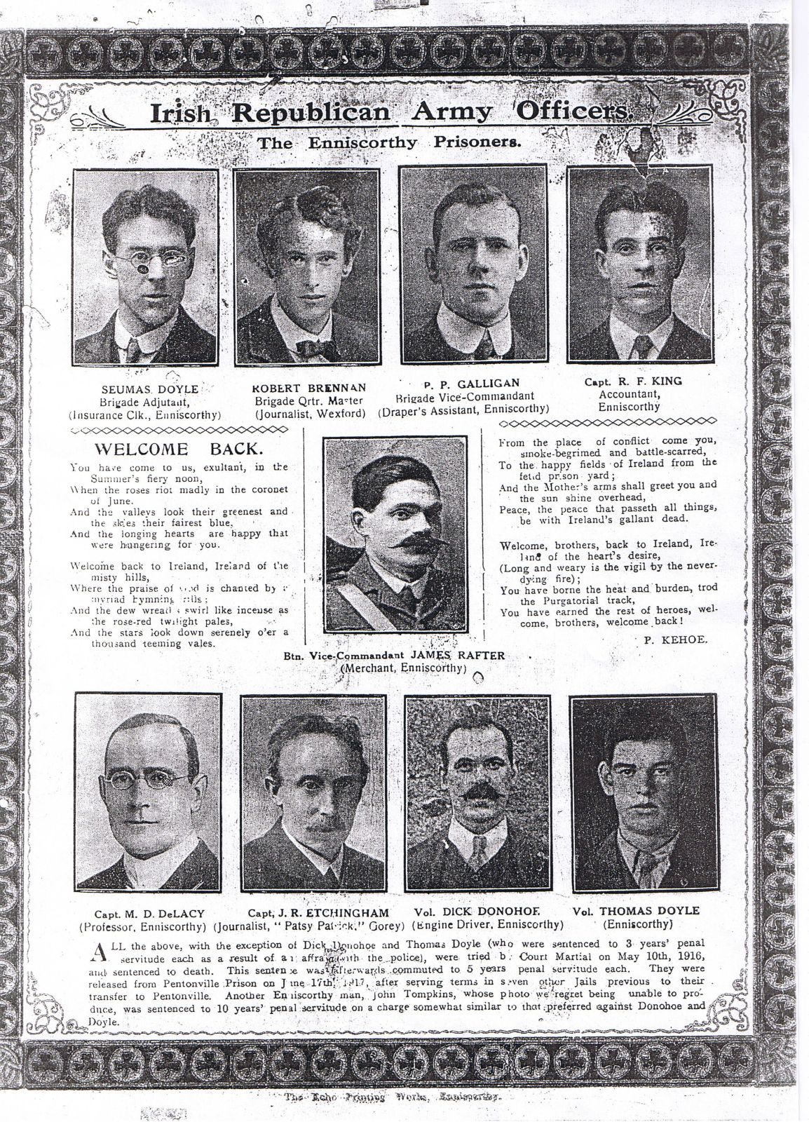 Enniscorthy prisonors 1916