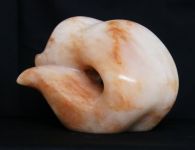 Bashful - alabaster carving