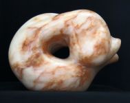 Bashful - alabaster carving